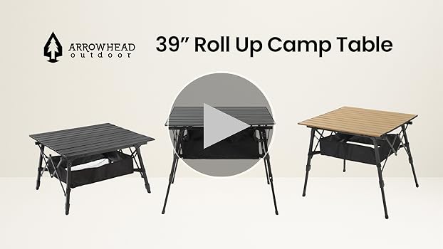 Droppers アウトドアテーブル black smith Amazon.com: Folding Camping Table, Outdoor Roll-up Table